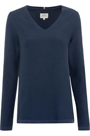 Camel Active Damen Feinstrickpullover mit V-Ausschnitt Womenswear-L