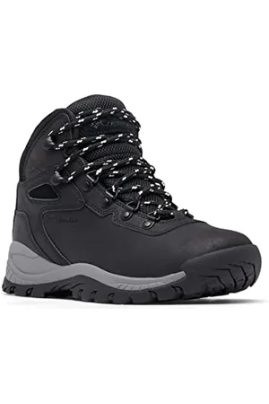Columbia Newton Ridge Damen-Wanderschuhe, leicht, wasserdicht, Schwarz/Kreide, 41 EU Weit