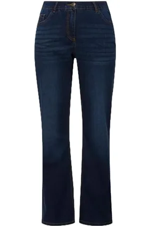 Ulla Popken Damen Straight-Jeans Hose, , W53 / L34