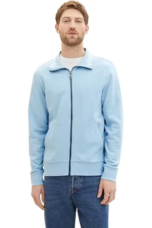 TOM TAILOR Herren Sweatjacke mit Stehkragen, , S