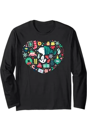 Peanuts Weihnachts-Liebesherz mit Erdnüssen, Snoopy Langarmshirt
