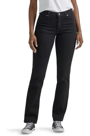 Lee Damen Relaxed Fit Straight Leg Jeans, , 42 Kurz