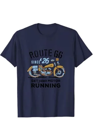 Route 66 Get Your Motor Running Since 1926 Vintage Motorrad USA T-Shirt