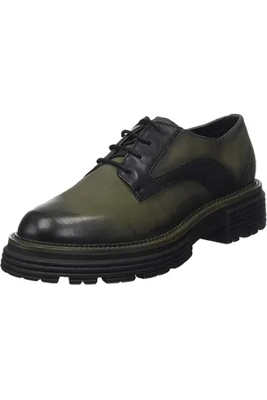 Bagatt Damen Enna Halbschuh, Dark Green/Black, 39 EU