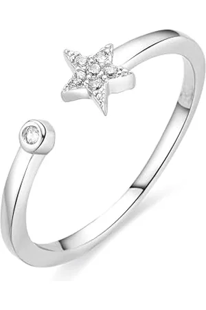 Luxenter Anillo de Circonita Brillante acabado en rodio - Saralo