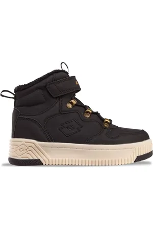 Lotto JALANA FUR K Unisex Kids Sneaker, Black/Offwhite, 27 EU