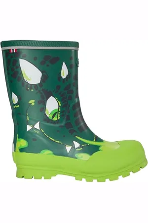 Viking Jolly Print Rain Boot, Bottlegreen/Multi, 34 EU Weit