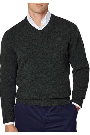 Hackett Herren V-Ausschnitt aus Lammwolle Pullover, , Small