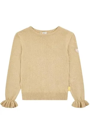 Steiff Pullover EU Größe 122 , Mädchen Pullover, Pulli langärmelig, Kinder-Pulli, Pullover Rundhals, warm und bequem, waschmaschinenfest