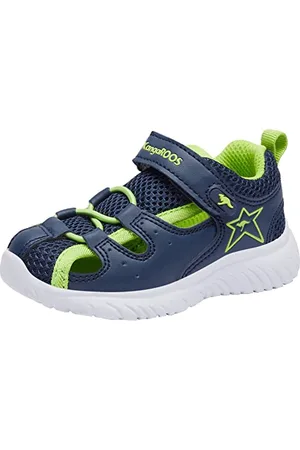 KangaROOS Jungen Unisex Kinder KI-Speedlite EV Sandale, dk Navy/Lime, 23 EU
