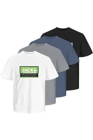 JACK&JONES JUNIOR Jcologan Sommer Print Teecrew 4Pk Mp Jnr