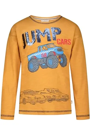 Salt & Pepper Jungen Longsleeve mit Auto Print und Wendepailletten