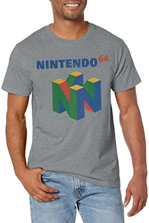 Nintendo Herren N64 Logo Short Sleeve T-Shirt, , 3X-Groß