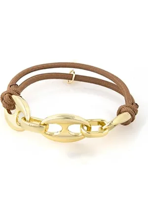 Luxenter Neneus Haargummi mit 18-karätigem Gelbgold, Einheitsgröße, Messing, Kein Edelstein