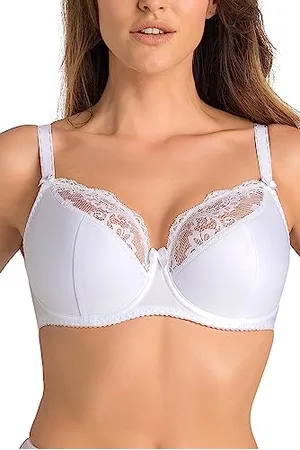 Teyli Damen BH mit Bügel - BH Halbgepolstert Bra - BH Grosse Grössen - BH Große Brüste - Komfort Starker Halt BH - Damen BHS Frauen Bra 85J