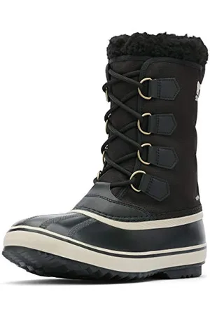 sorel 1964 PAC NYLON WATERPROOF Schneestiefel für Herren, Schwarz (Black x Ancient Fossil), 45 EU