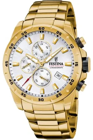 Festina Herren Analog Quarz Uhr mit Edelstahl Armband F20541/1