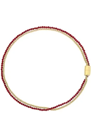 Breil MAGNETICA SYSTEM Damen Halskette 45cm aus goldfarbenem IP-Stahl in der Farbe /Rot, TJ3487