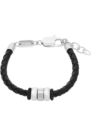 QS by s.Oliver Kette mit Anhänger, Armband Edelstahl Jungen Kinder Halsschmuck, Armschmuck, Kreuz, Kommt in Schmuck Geschenk Box