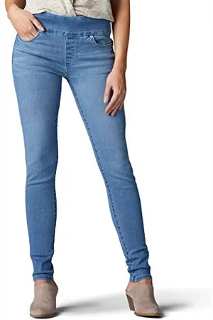 Lee Damen Sculpting Slim Fit Skinny Leg Pull on Jeans, , 38