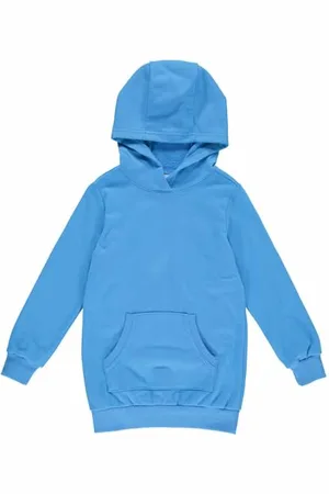 Green Cotton Mädchen Sweat Hoodie Casual Dress, , 128 EU