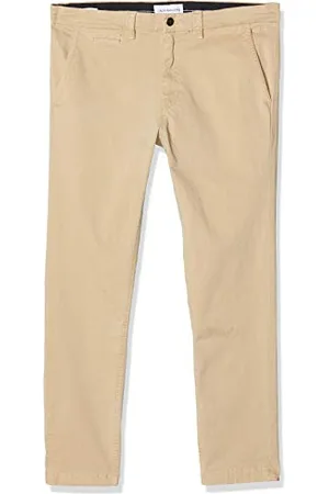 Tommy Hilfiger Calvin Klein Jeans Herren 016 Skinny Washed Stretch Chino Hose, Grey, 30W / 34L
