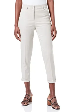 Sisley Damen broek 4ed4lf00r Pants, Cream 38u, 34 EU