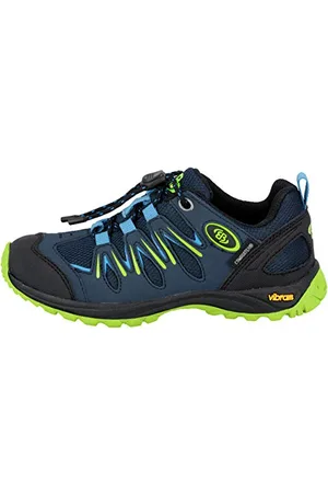 BRUTTING Unisex Kinder Expedition Kids Cross-Laufschuh, Marine/ Blau/ Lemon, 31 EU