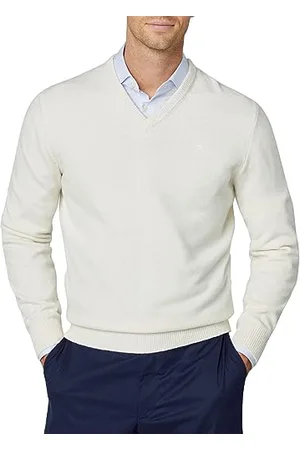 Hackett Herren V-Ausschnitt aus Lammwolle Pullover, , X-Large