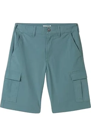 TOM TAILOR Jungen Kinder Cargo Bermuda Shorts, deep bluish green, 128