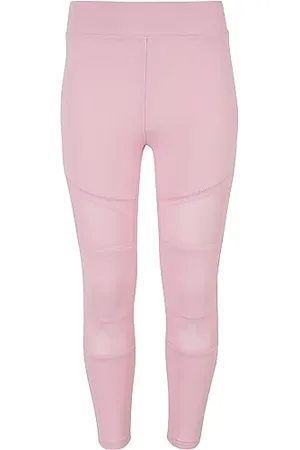 Urban classics Mädchen Girls Tech Mesh Leggings Hose, girlypink, 122/128