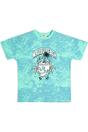 Koton Boyss Short Sleeve Printed Tie-dye Patterned Cotton T-Shirt, , 7-8 Jahre EU