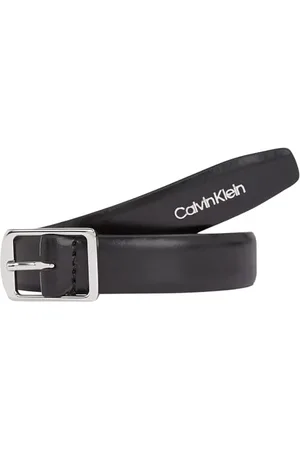 Calvin Klein Damen Gürtel Slim Square Buckle Belt 2.0 aus Leder