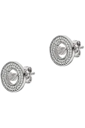 Emporio Armani Damen Ohrringe aus Edelstahl oder Halbedelsteinen mit Push-Back-Verschluss