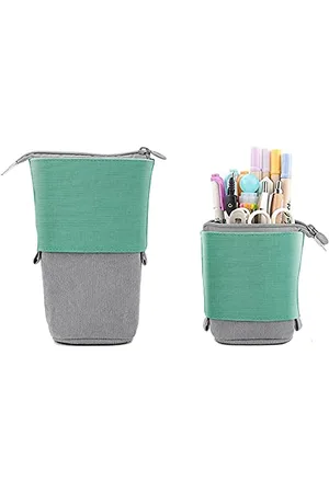Exacompta 52650E Federmäppchen Teksto auch als Stifteköcher nutzbar aus Recycling-Filz 17 x 13 cm 1 Stück Zufallsfarbe Federtasche Schlampermäppchen ideal für Schule und Universität