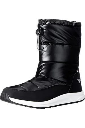 KangaROOS Damen K-WW Luna RTX Stiefel, Jet Black/metallic, 39 EU