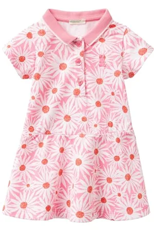 Benetton Baby-Mädchen 3lryav00e Kleid, , 62 cm