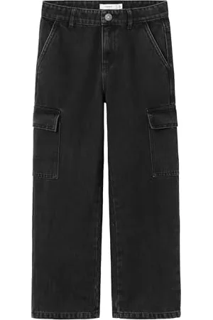NAME IT Mädchen Nkfrose Hw Wide Cargo 6190-bs Noos Weite Jeans, , 128 EU