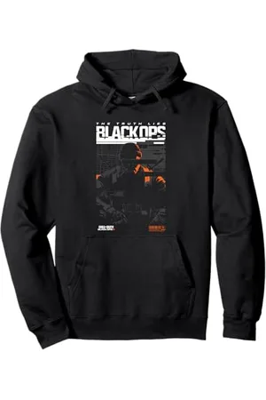 Call of Duty The Truth Lies Black ops Silhouette Chest Logo Pullover Hoodie