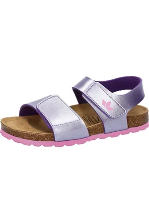 LICO Jungen Unisex Kinder Bioline Fiore V Sandalen, lila/rosa, 20 EU