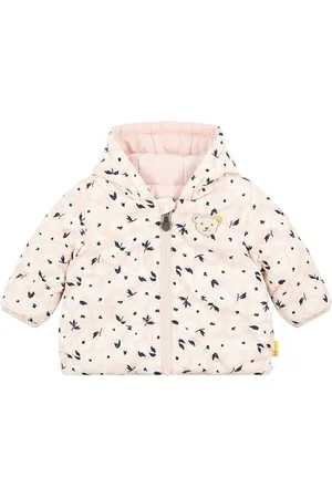 Steiff Wendejacke EU Größe 92 , Baby Mädchen Outdoor Wende-Jacke, Übergangsjacke für Babys, Babyjacke wasserabweisend, 2in1 Wendejacke, warm und bequem, waschmaschinenfest