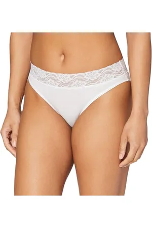 Dim Slip Baumwolle Plus Midi Feminine Damen x2, White, S