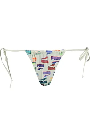 PUMA Damen Side Tie Tanga String Bikini Bottoms, , XS EU