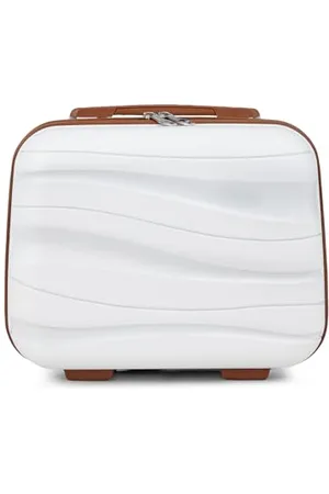 Kono Kosmetikkoffer Beautycase Kabinengepäck Damen PP Schminkkoffer ( Weiß)