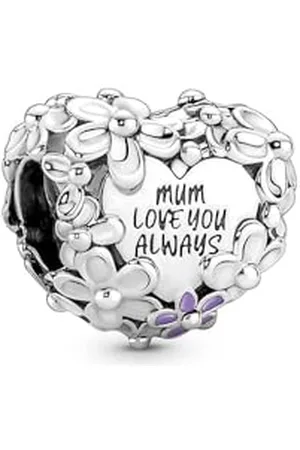 PANDORA Charm Blumiges Herz Mum Pink 791155C01