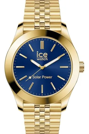 Ice-Watch Ice Steel Gold Blue - Gold Herrenuhr mit Metallarmband - 023798 (Medium)