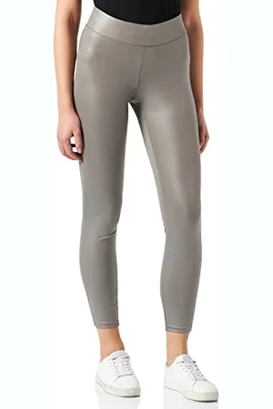 Urban classics Damen Ladies Imitation Leather Leggings, , M
