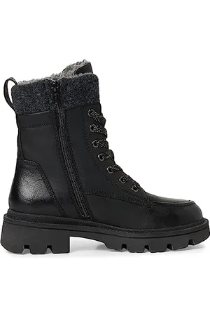 Jana Damen Stiefeletten ohne Absatz Winter Gefüttert Weite H Mehrweite, (Black), 38 EU