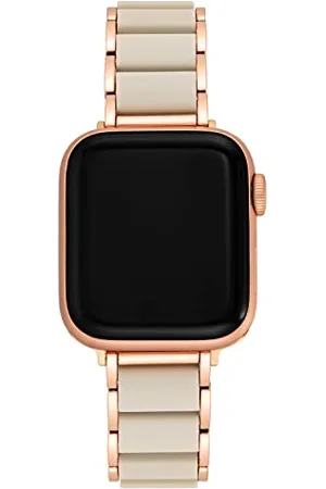 Anne Klein Rubberized Fashion Bracelet for Apple Watch, Secure, Adjustable, Apple Watch Replacement Band, Fits Most Wrists 38/40/41mm