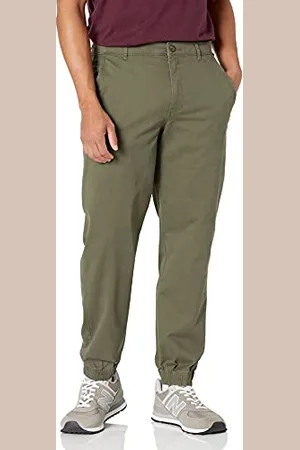 Amazon Herren Chino-Jogginghose Mit Geradem Schnitt, , XS